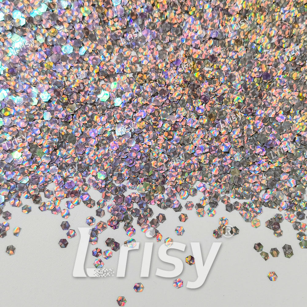 2.5mm Holographic & Color Shift Pale Pink Chunky Glitter Dream Stone LAD01