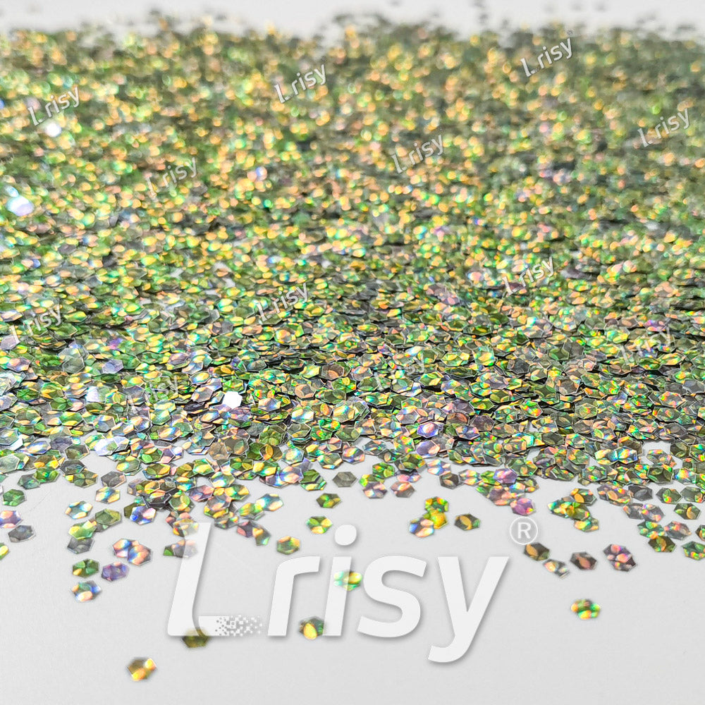 2.5mm Holographic & Color Shift Pale Pink Chunky Glitter Dream Stone LAD01