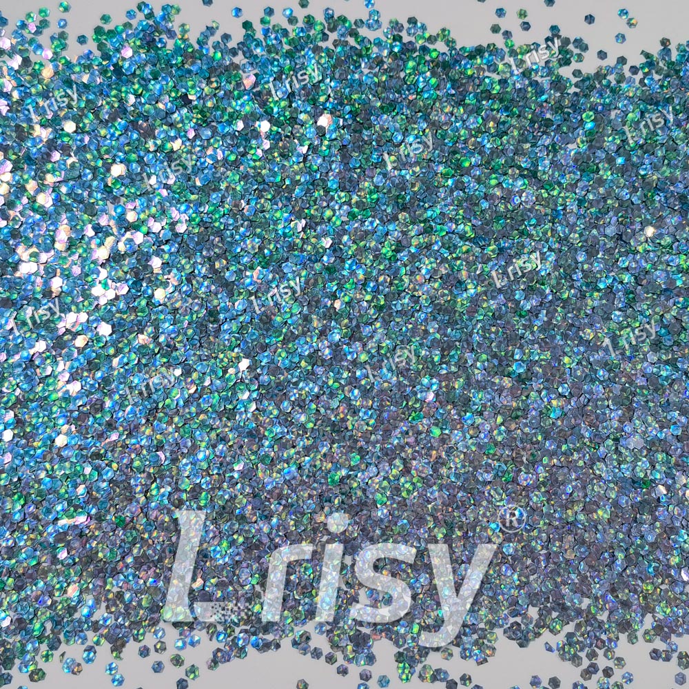 2.5mm Holographic & Color Shift Ocean Green Chunky Glitter Dream Stone LAD03
