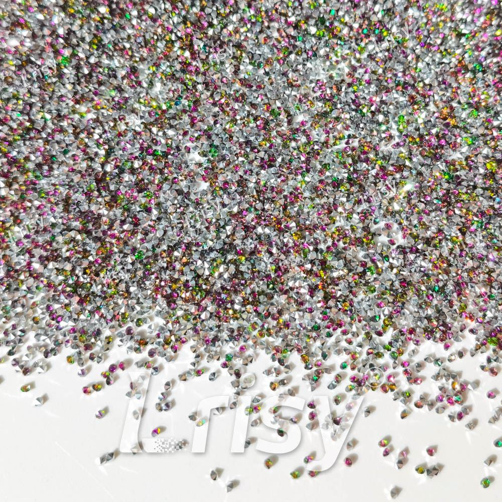 0.8-1mm Mix Multicolor Pointed Back Rhinestones PRS122