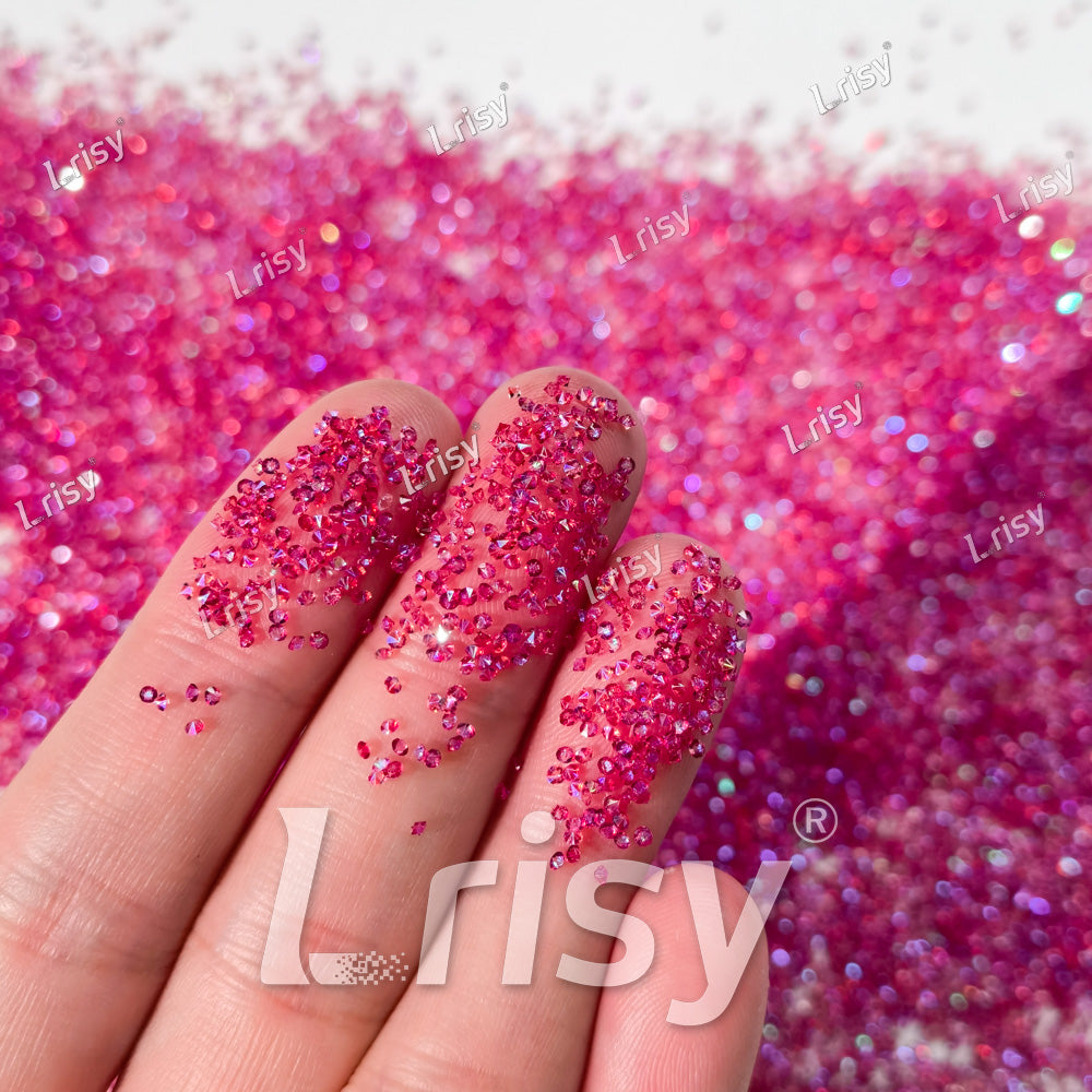 0.8-1mm Phantom Fuchsia Pointed Back Rhinestones PRS125