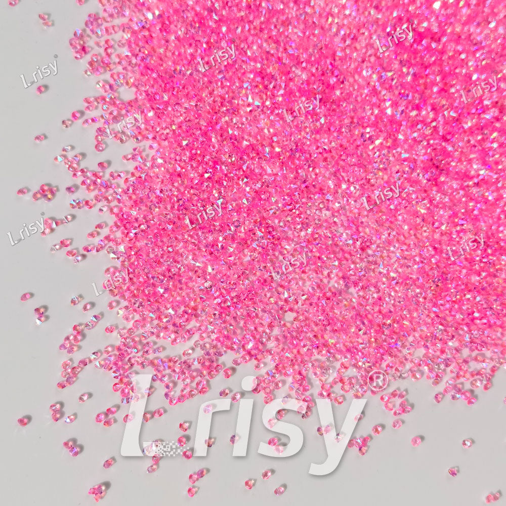 0.8-1mm Fantasy Pink Pointed Back Rhinestones PRS118
