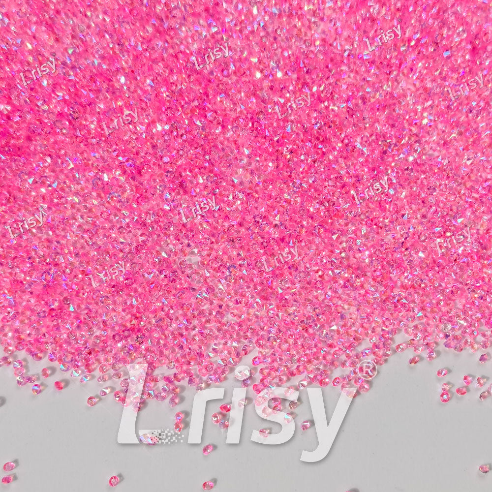 0.8-1mm Fantasy Pink Pointed Back Rhinestones PRS118