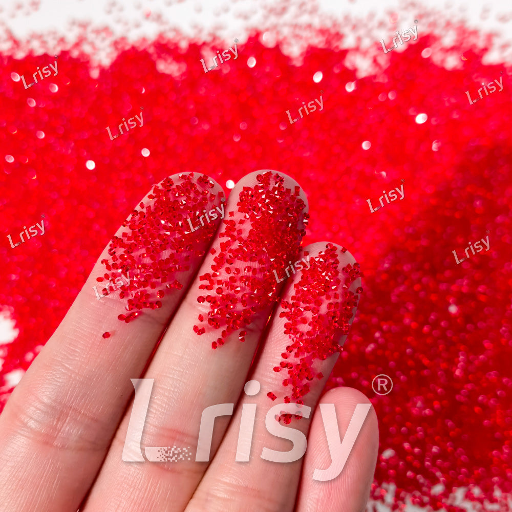 0.8-1mm Bright Red Pointed Back Rhinestones PRS300