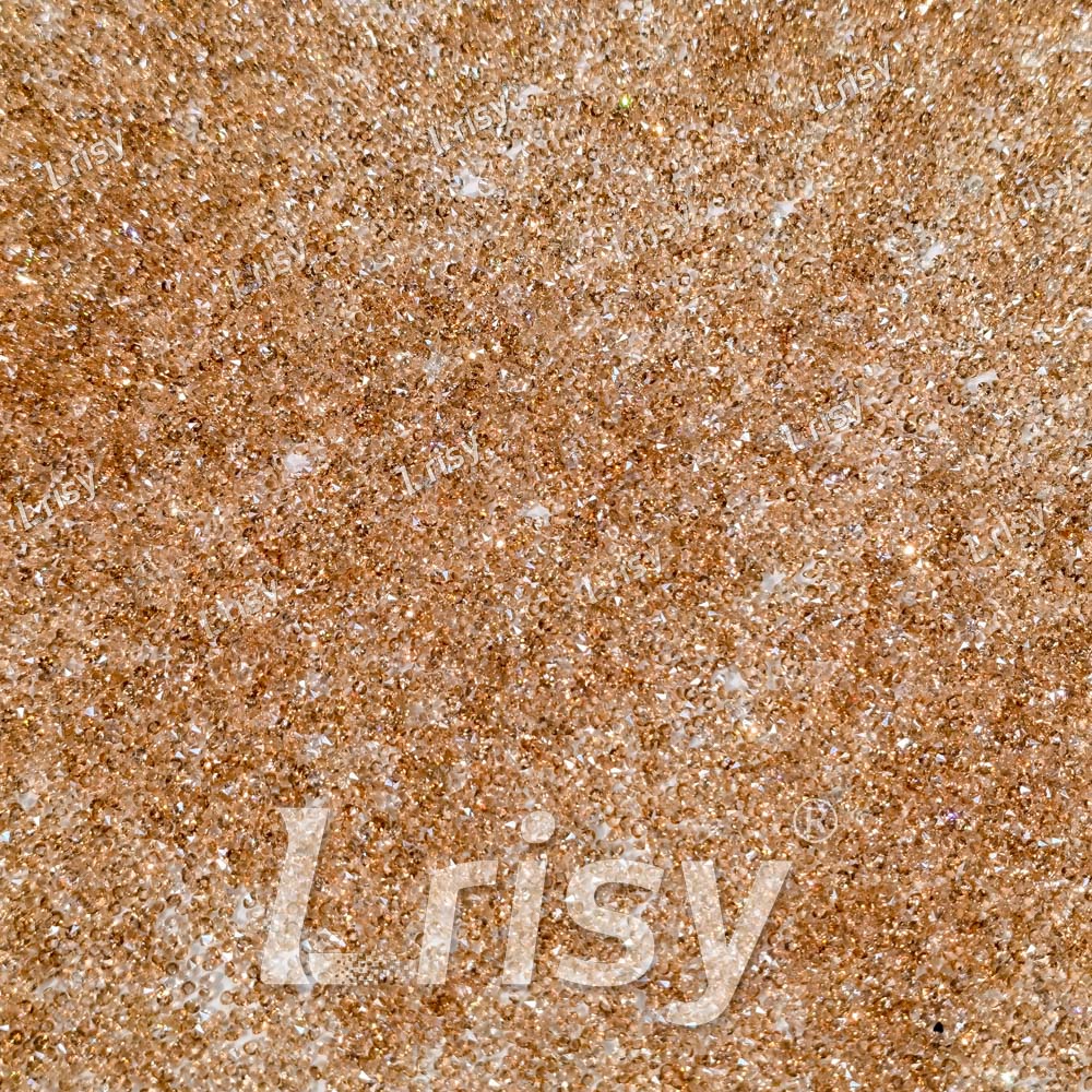 0.8-1mm Champagne Gold Pointed Back Rhinestones PRS044