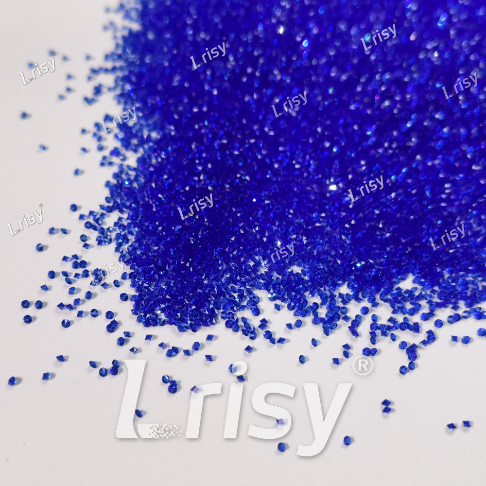 0.8-1mm Deep Blue Pointed Back Rhinestones PRS605