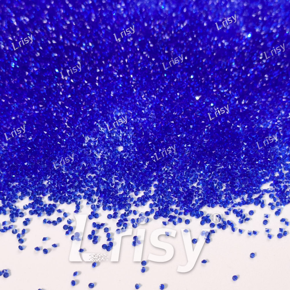 0.8-1mm Deep Blue Pointed Back Rhinestones PRS605
