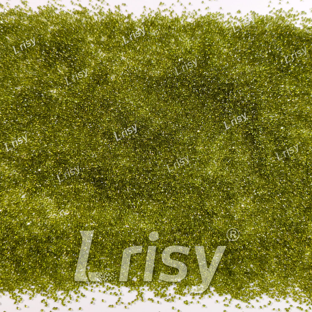 0.8-1mm Olive Green (Olivine) Pointed Back Rhinestones PRS008