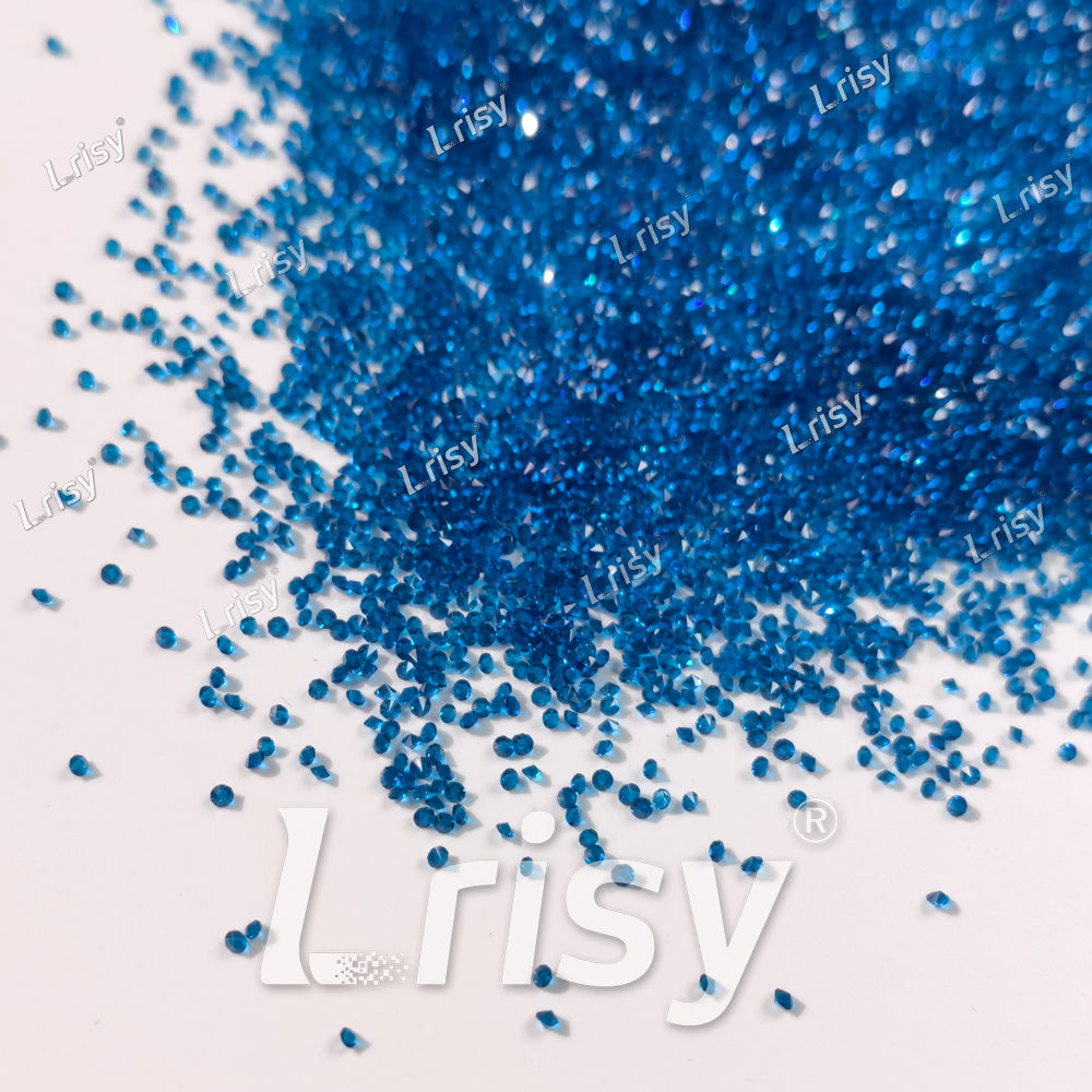 0.8-1mm Blue Pointed Back Rhinestones PRS750