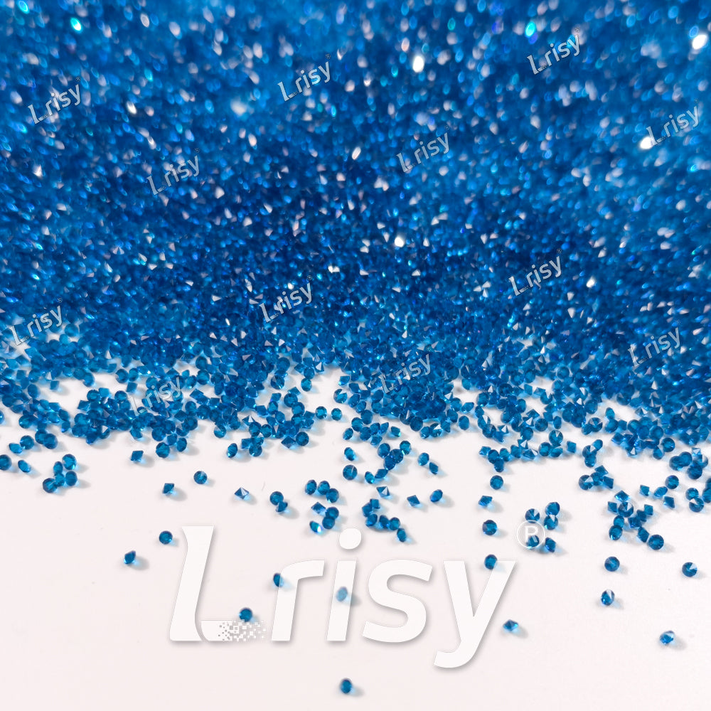 0.8-1mm Blue Pointed Back Rhinestones PRS750