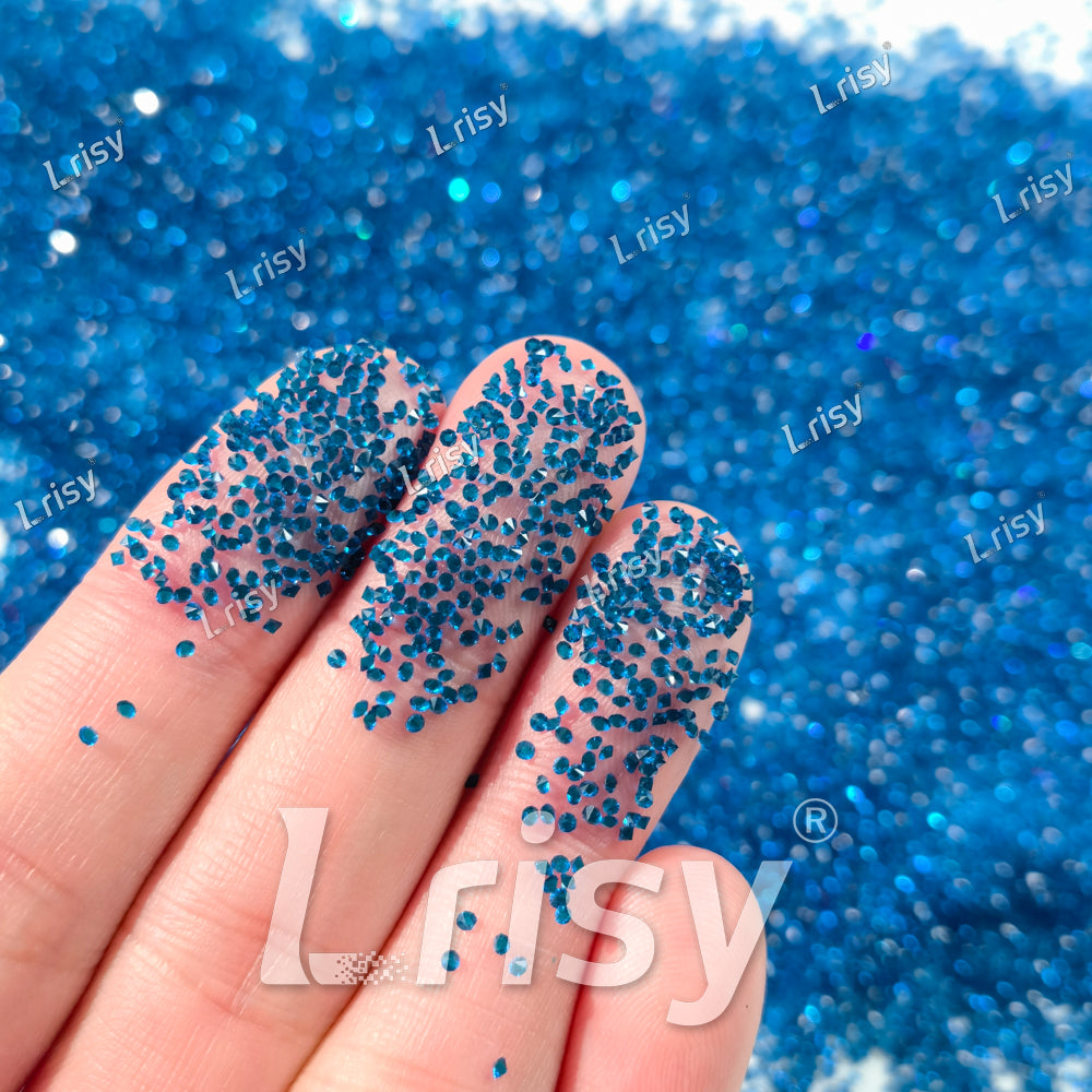 0.8-1mm Blue Pointed Back Rhinestones PRS750