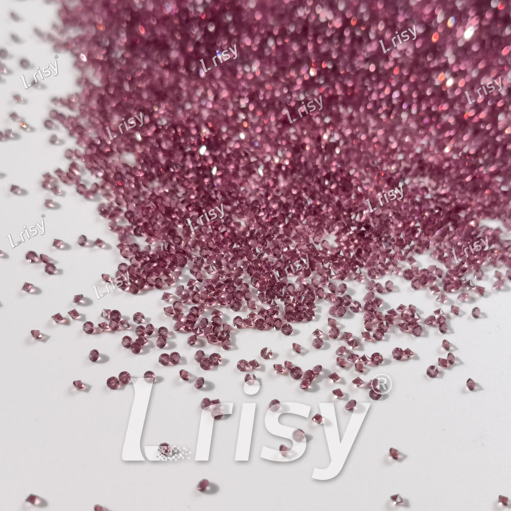 0.8-1mm Light Purple Pointed Back Rhinestones PRS010