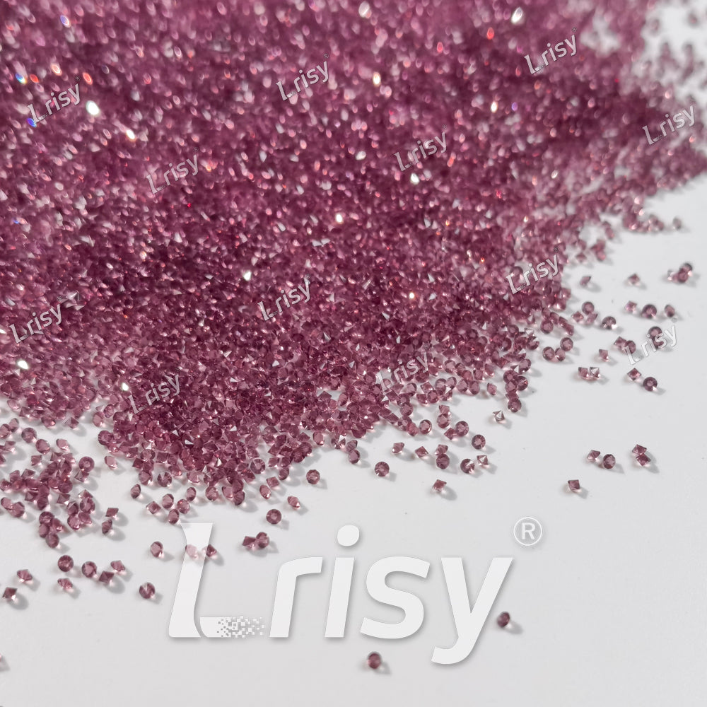 0.8-1mm Light Purple Pointed Back Rhinestones PRS010