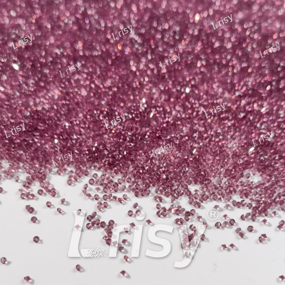 0.8-1mm Light Purple Pointed Back Rhinestones PRS010