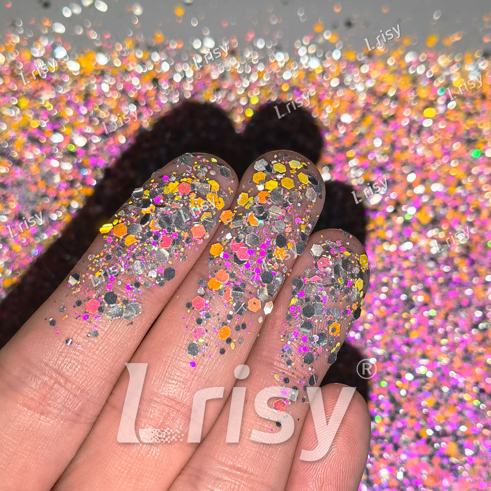 Reflect Light At Night Pink General Mixed Glitter WP-LJ322