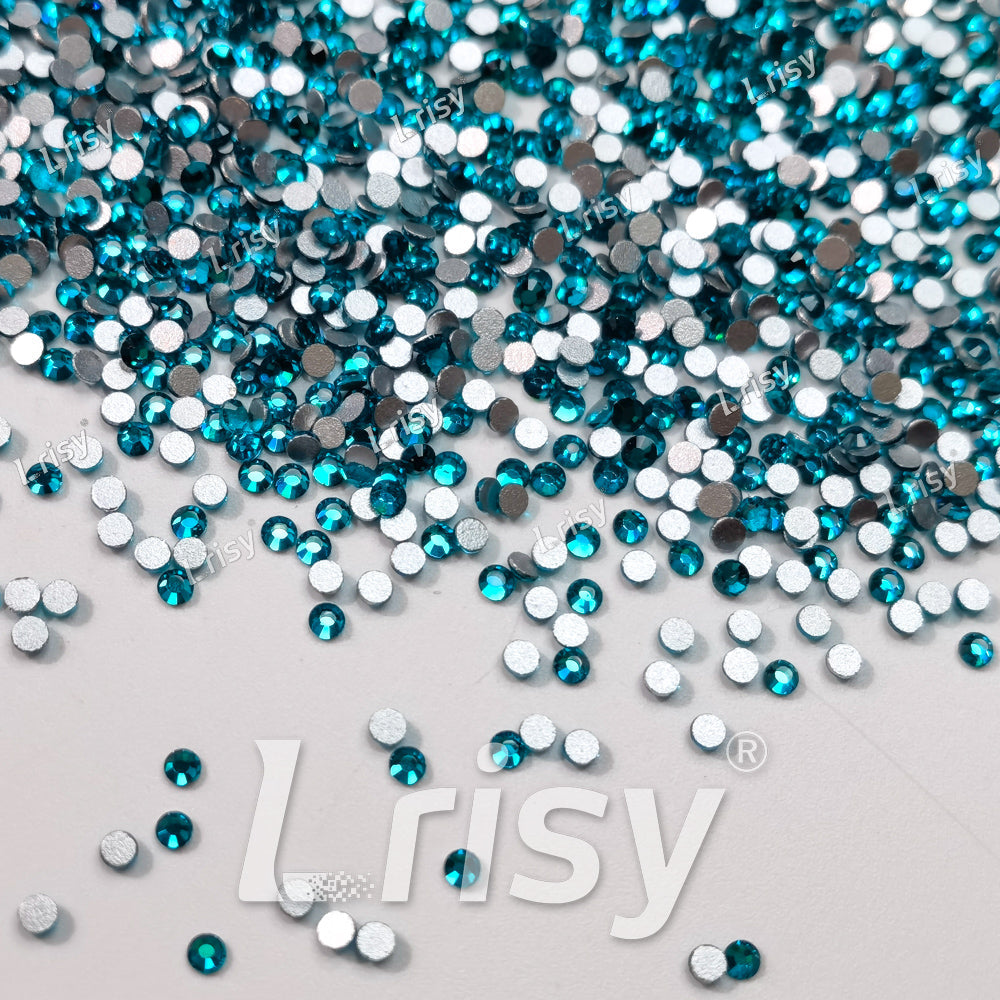 1.9-2.1mm Peacock Blue Crystal Flat back Rhinestones FBRS005