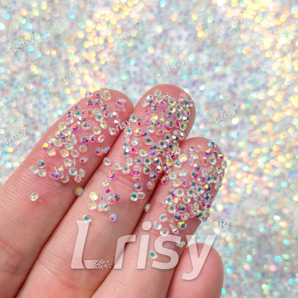 1.9-2.1mm Dream Blue Crystal Flat back Rhinestones FBRS043