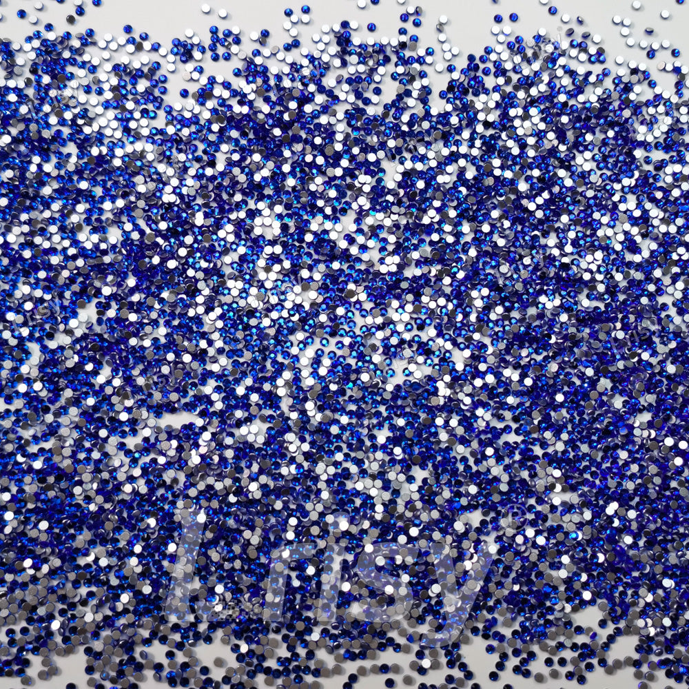 1.9-2.1mm Deep Blue Flat back Rhinestones FBRS002