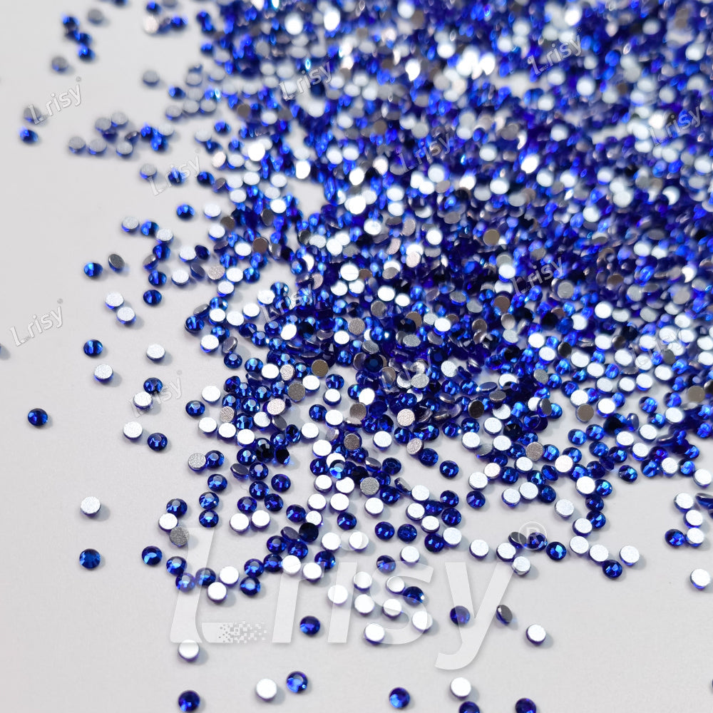 1.9-2.1mm Deep Blue Flat back Rhinestones FBRS002