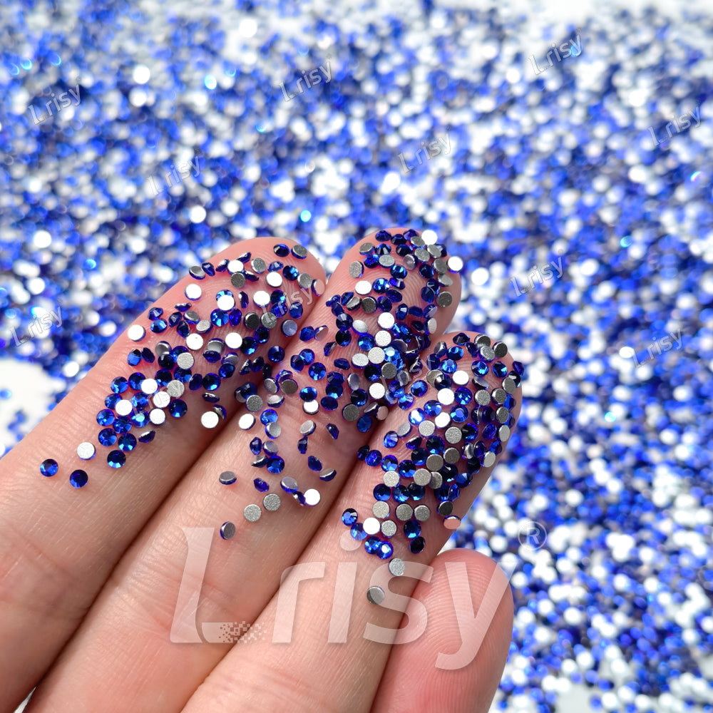 1.9-2.1mm Deep Blue Flat back Rhinestones FBRS002
