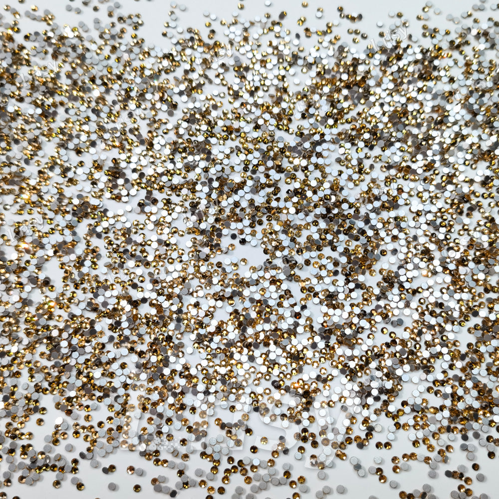 1.9-2.1mm Crystal Yellow Flat back Rhinestones FBRS015