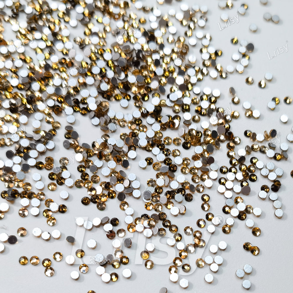 1.9-2.1mm Crystal Yellow Flat back Rhinestones FBRS015