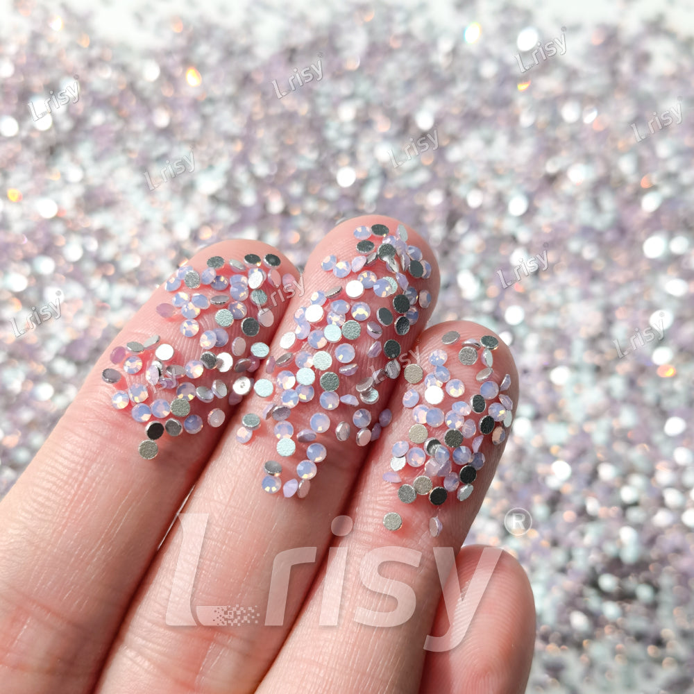 1.9-2.1mm Pink Opal Flat back Rhinestones FBRS029