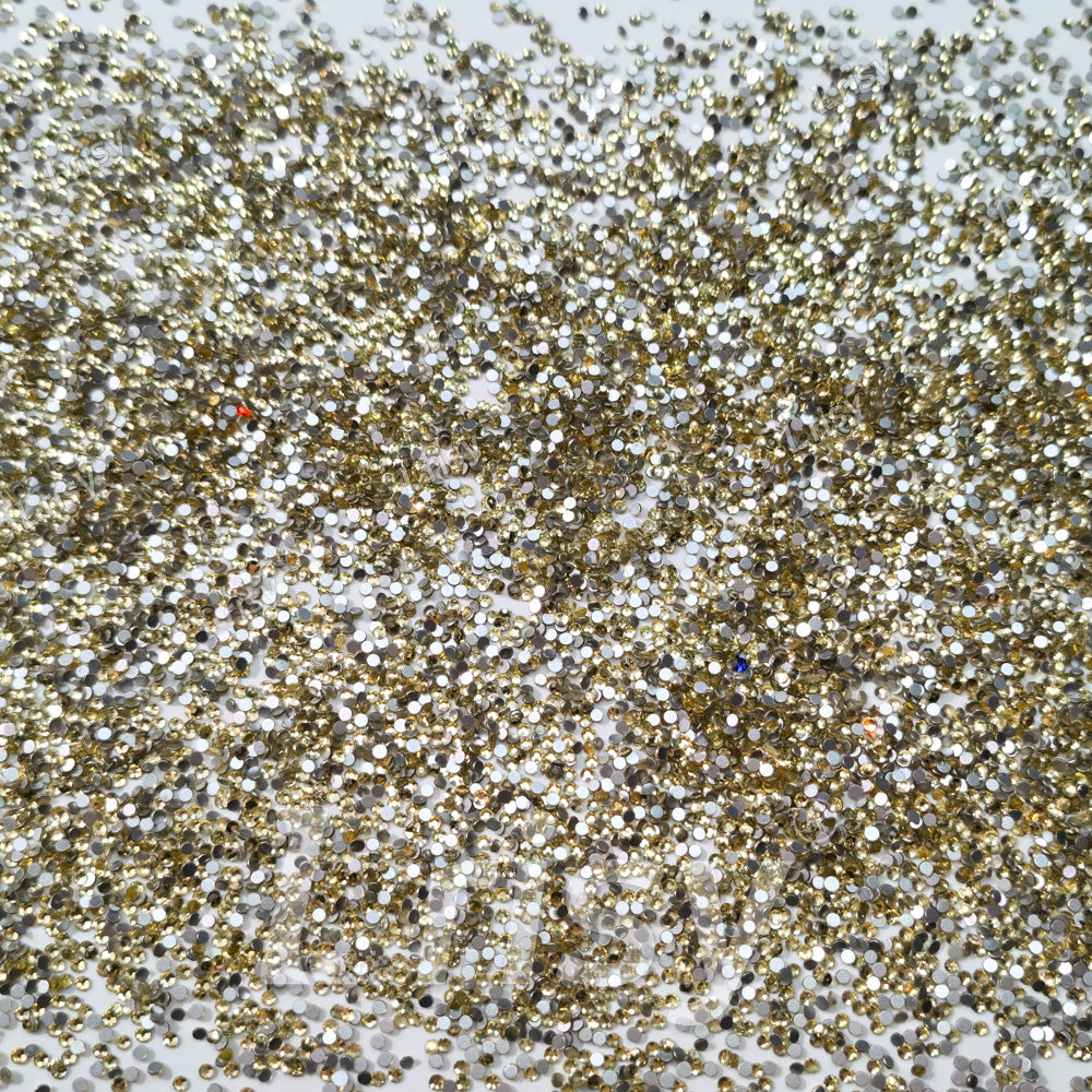 1.9-2.1mm Pale Yellow Flat back Rhinestones FBRS012