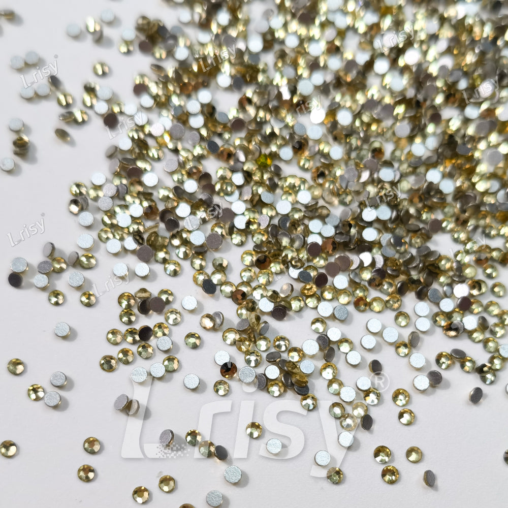 1.9-2.1mm Pale Yellow Flat back Rhinestones FBRS012