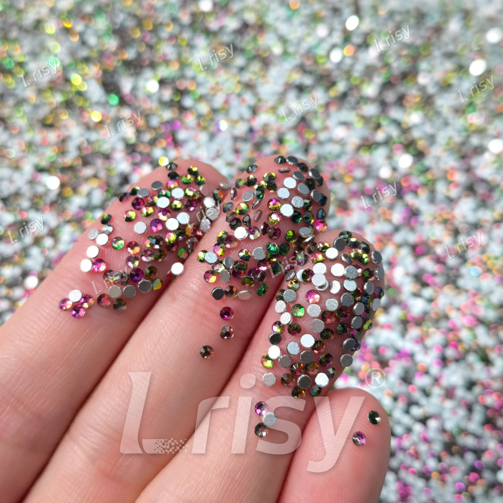 1.9-2.1mm Changing Flame Flat back Rhinestones FBRS032