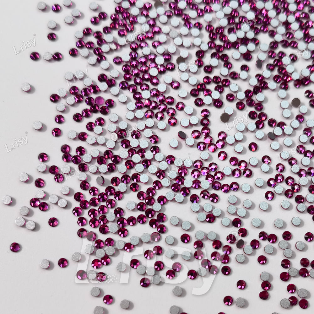 1.9-2.1mm Fuchsia Flat back Rhinestones FBRS025