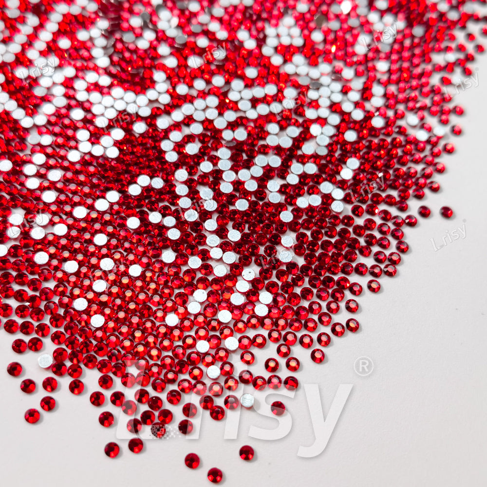 1.9-2.1mm American Red Flat back Rhinestones FBRS017