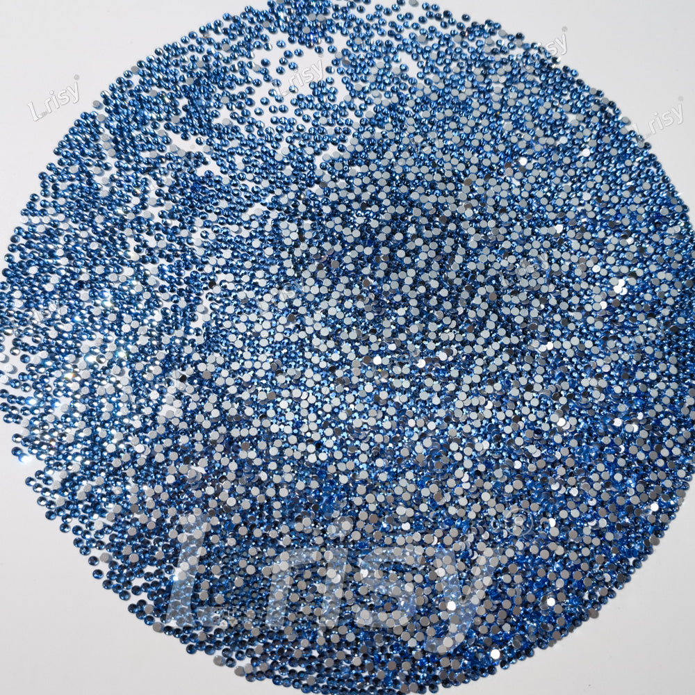 Light Blue Crystal Transparent Flat Back Rhinestones FBRS003