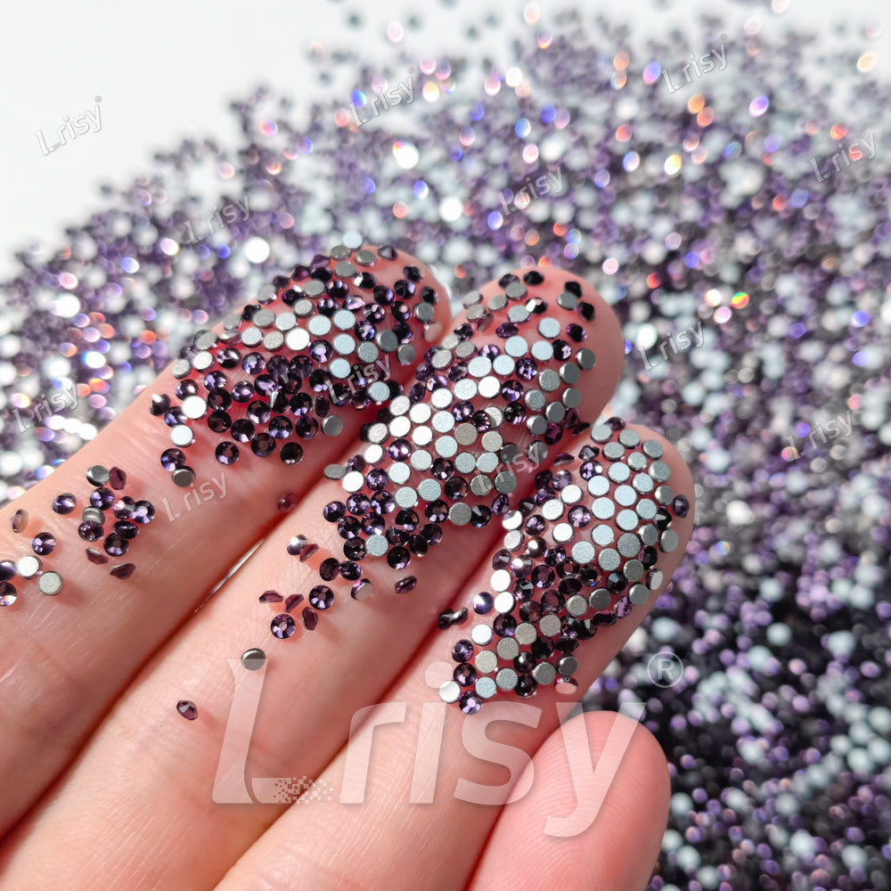 1.9-2.1mm Lotus Purple Flat Back Rhinestones FBRS019
