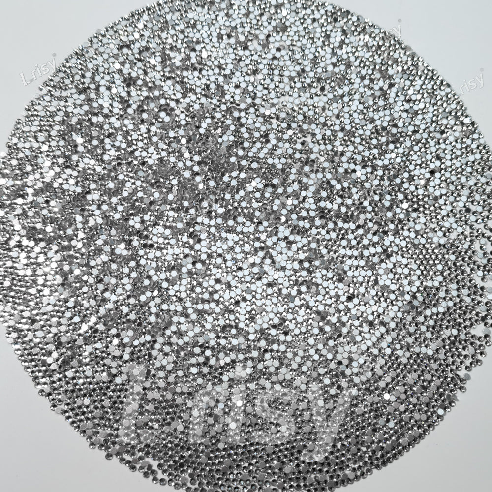 Silver White Crystal Transparent Flat Back Rhinestones FBRS001