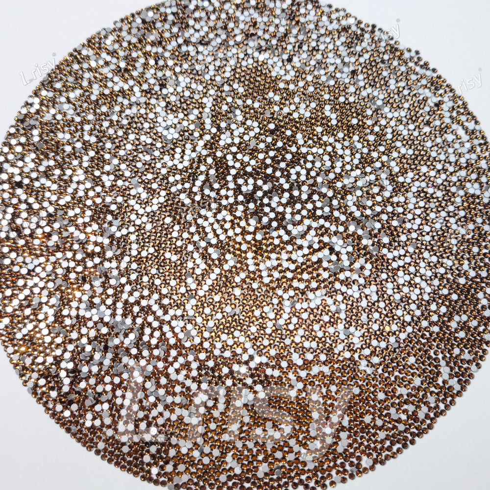 Smoked Topaz Crystal Transparent Flat Back Rhinestones FBRS014