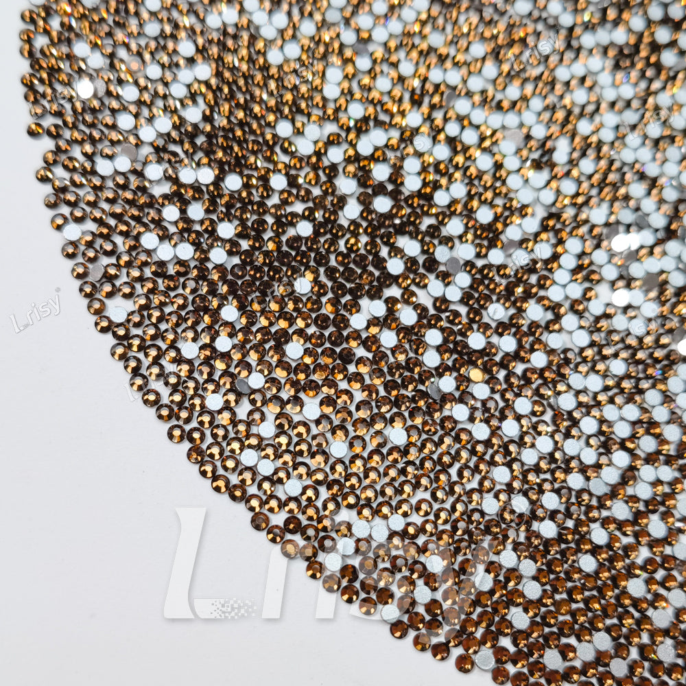 Smoked Topaz Crystal Transparent Flat Back Rhinestones FBRS014