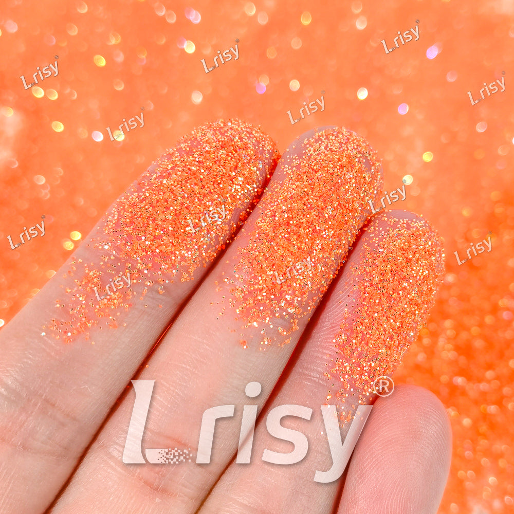 0.2mm Fluorescent Carrot Orange Iridescent Glitter BBS002 – Lrisy