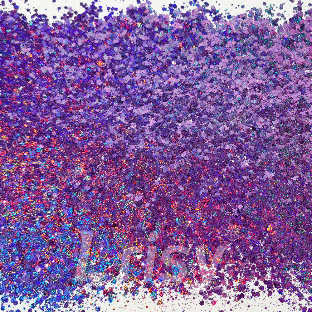 Starlight Holographic Violet General Mixed Glitter GLB0806