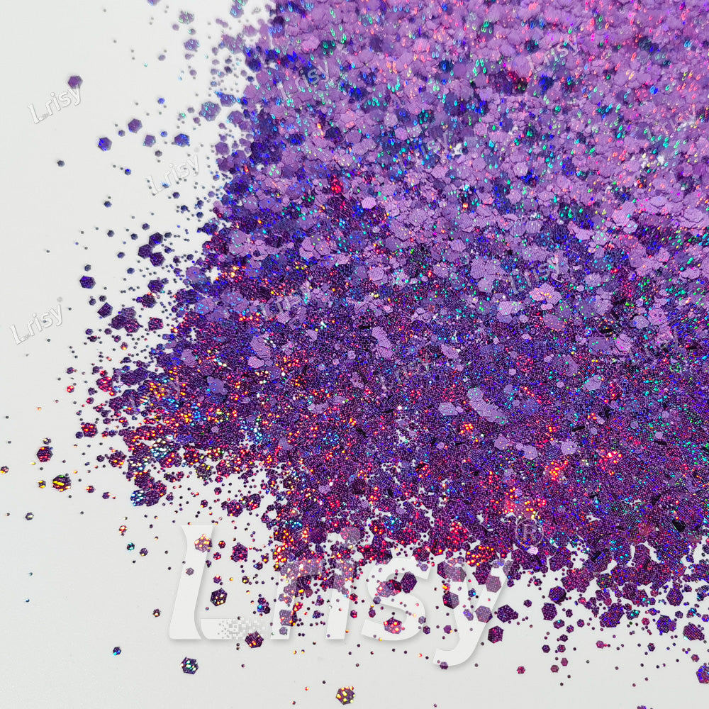 Starlight Holographic Violet General Mixed Glitter GLB0806