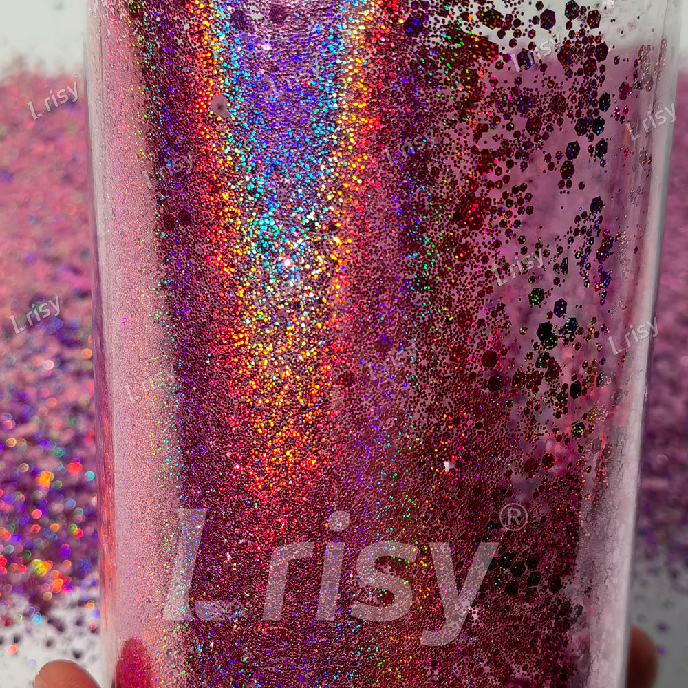 Starlight Holographic Pink General Mixed Glitter GLB0920