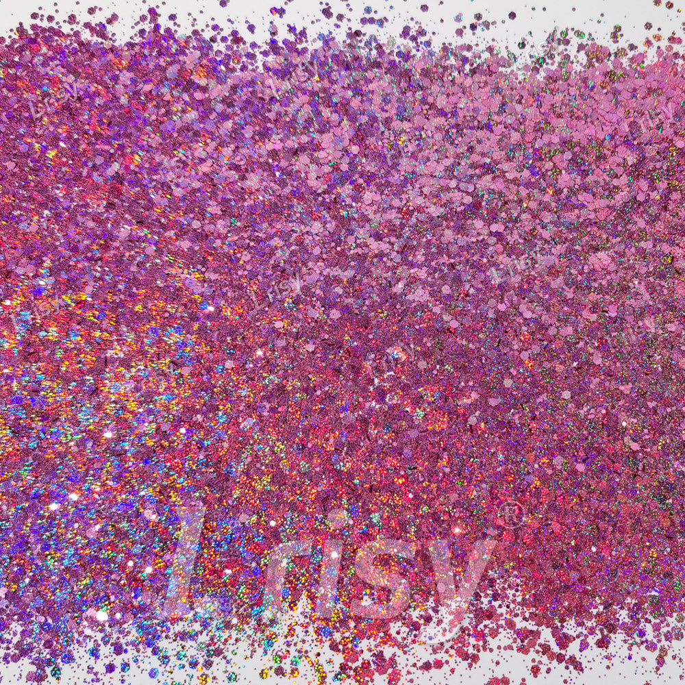 Starlight Holographic Pink General Mixed Glitter GLB0920