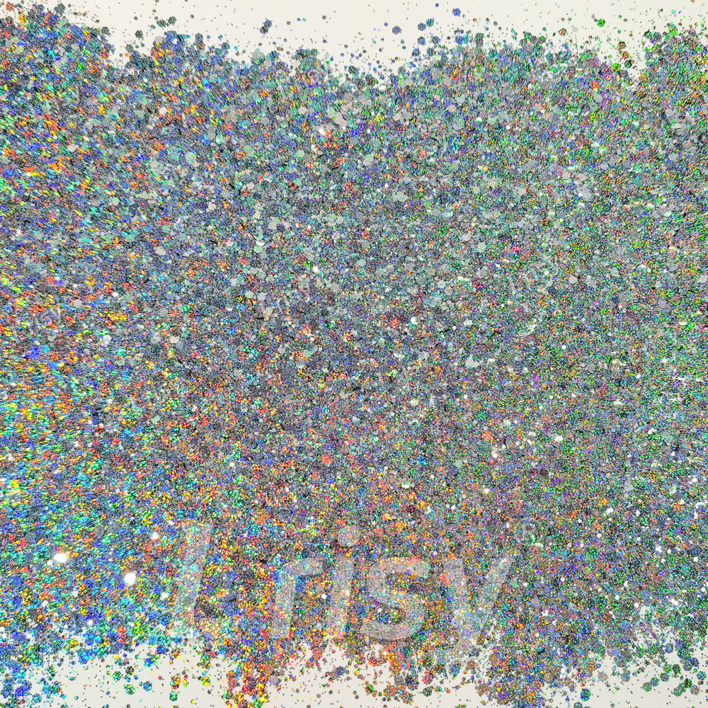 Starlight Holographic Silver General Mixed Glitter GLB0100