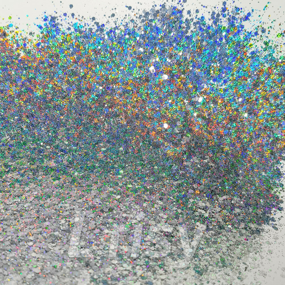 Starlight Holographic Silver General Mixed Glitter GLB0100