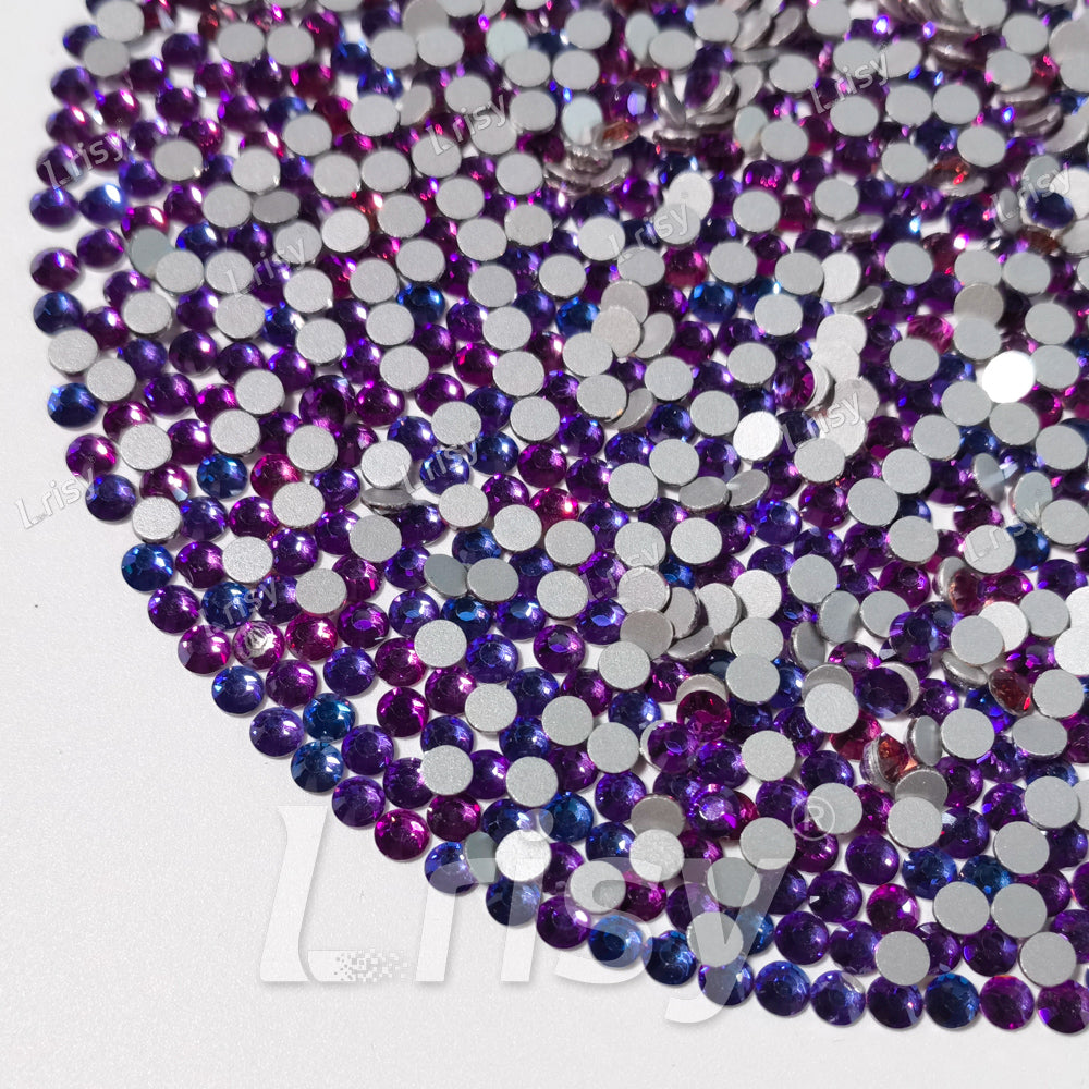 4.6-4.8mm Fuchsia Illusion Blue Flat back Rhinestones FBRS094
