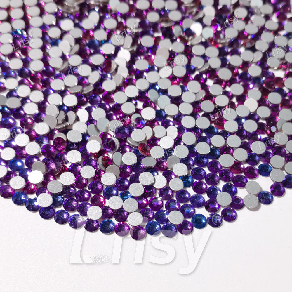 4.6-4.8mm Fuchsia Illusion Blue Flat back Rhinestones FBRS094