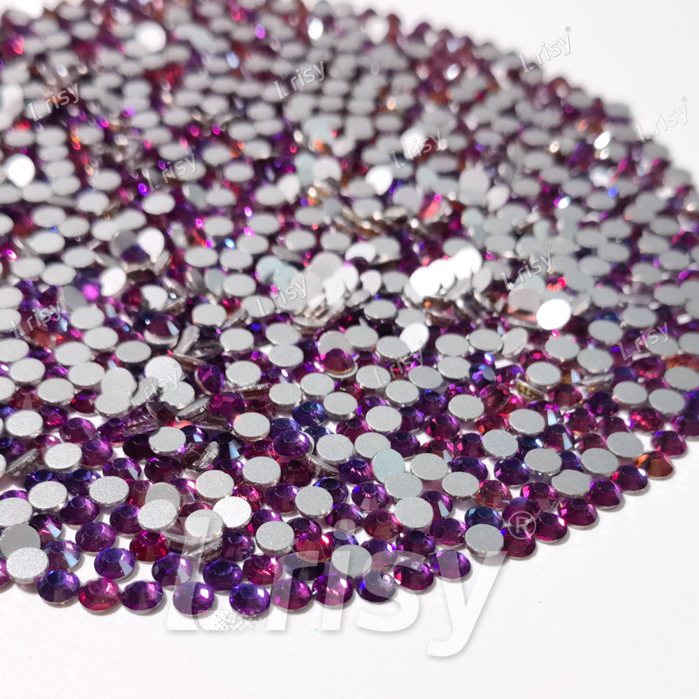 4.6-4.8mm Fuchsia Illusion Blue Flat back Rhinestones FBRS094
