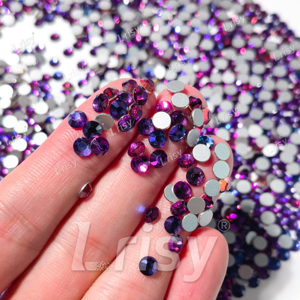 Fuchsia Illusion Blue Flat Back Rhinestones FBRS094