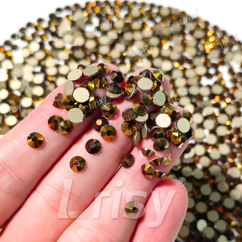 Rusty Red Flat Back Rhinestones FBRS048