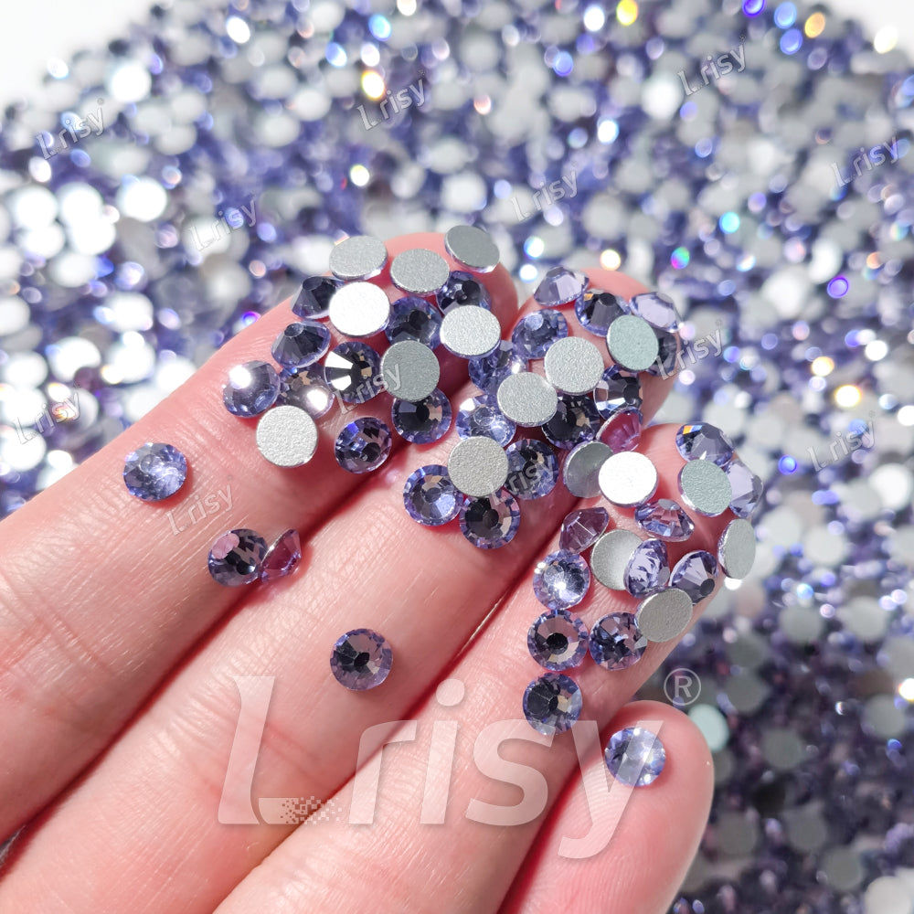 Light Violet Flat Back Rhinestones FBRS030